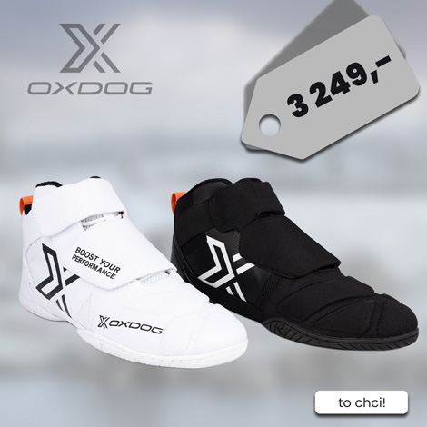 Brankářská florbalová obuv OXDOG XGUARD LIGHTFLEX GOALIE SHOE White/Black
