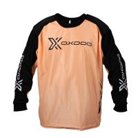 Brankářský florbalový dres OXDOG XGUARD GOALIE SHIRT apricot/black, padding  L