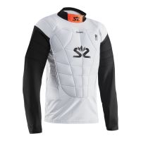 Brankářská florbalová vesta SALMING Protectiv Vest E-Series White/Orange L