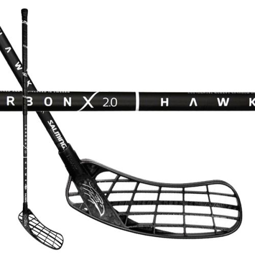 SALMING Hawk CarbonX 2.0 Black 103 (114 cm) Left - florbalová hůl