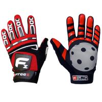 Brankářské florbalové rukavice  FREEZ G-180 GOALIE GLOVES red senior, XL