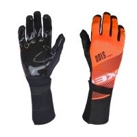 Brankářské florbalové rukavice  EXEL S100 GOALIE GLOVES LONG orange/black 9/L