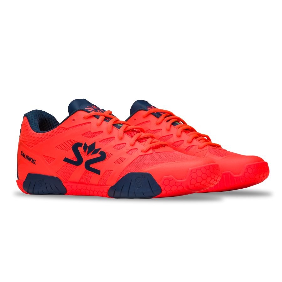 Florbalov obuv SALMING Hawk 2 Shoe Men Orange Navy 11 UK