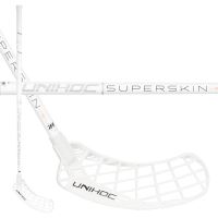 Florbalová hokejka UNIHOC Epic SuperSkin PRO 26 white/orange 100cm L