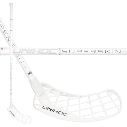 UNIHOC Epic SuperSkin PRO 26 white/orange 100cm L - florbalová hůl