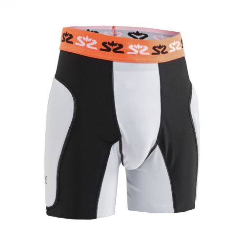 SALMING E-Series Protective Shorts White/Orange - Chrániče a vesty