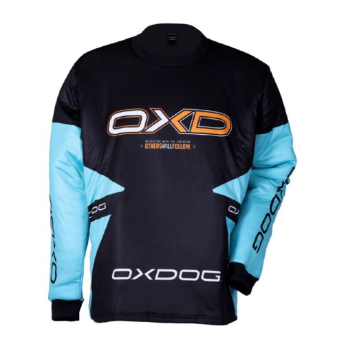 OXDOG VAPOR GOALIE SHIRT tiff blue/black 130/140 - Brankářský dres