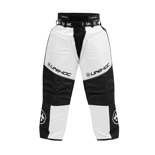 UNIHOC GOALIE PANTS KEEPER black/white 140cl - Brankářské kalhoty