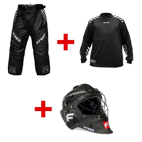 Set brankařských kalhot, dresu a helmy Freez G-280 - vel. S - Sety (kalhoty+dres)