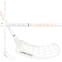 Florbalová hokejka UNIHOC Epic SuperSkin PRO 29 white/orange 100cm R