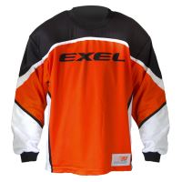 Brankářský florbalový dres EXEL S100 GOALIE JERSEY orange/black M