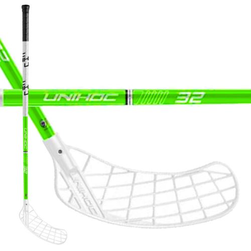 UNIHOC PLAYER 32 neon green 92cm R - florbalová hůl