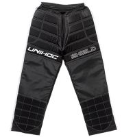 Brankářské florbalové kalhoty UNIHOC GOALIE PANTS SHIELD black/white 170cl