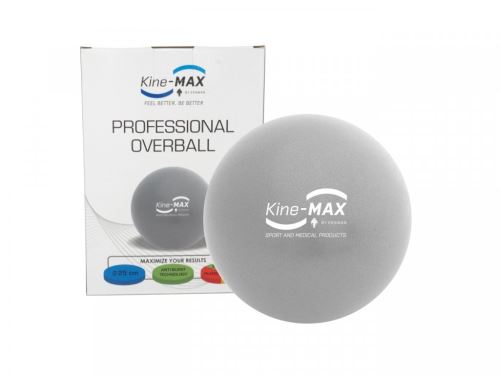 Kine-MAX Professional Overball - cvičební míč 25cm - stříbrný