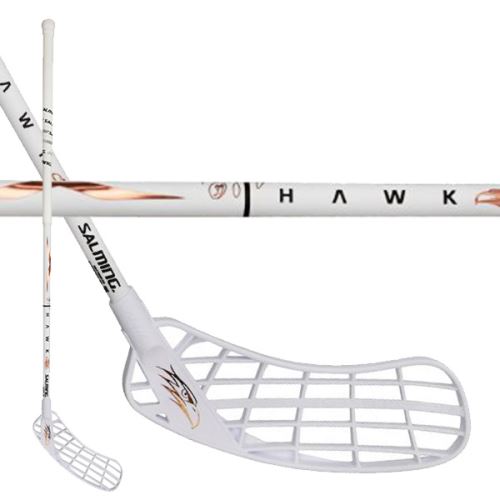SALMING Hawk X-shaft KZ RS Edt White 100 (111cm) Right - florbalová hůl