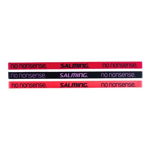 SALMING Hairband 3-pack Coral/Mixed 1cm  - Čelenky