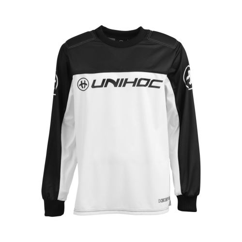 UNIHOC GOALIE SWEATER KEEPER black/white 140cl - Brankářský dres