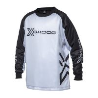 Brankářský florbalový dres OXDOG XGUARD GOALIE SHIRT JR black/white  150/160