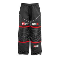 Brankářské florbalové kalhoty FREEZ Z-80 GOALIE PANT BLACK/RED 120/130