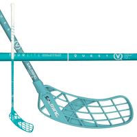 Florbalová hokejka SALMING Q5 TourLite KickZone Oval Turquoise/White 100 (111cm)