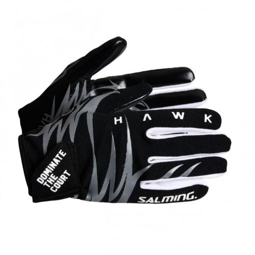 SALMING Hawk Gloves Black/Grey XXS - Brankařské rukavice