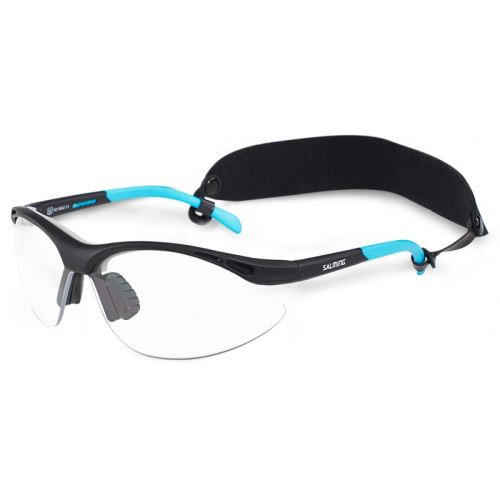 SALMING Base ProtectiveEyewear Youth Black/Cyan - Ochranné brýle