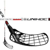 Florbalová hokejka UNIHOC ICONIC Composite FL 28 white/black