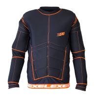 Brankářská florbalová vesta EXEL S100 PROTECTION SHIRT black/orange XL