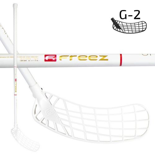 Florbalová hokejka FREEZ SPEAR 27 white-gold G-2 MB