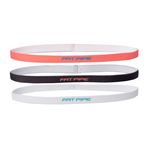 FATPIPE WINNY HAIRBAND SET CORAL ORANGE/BLACK/WHITE