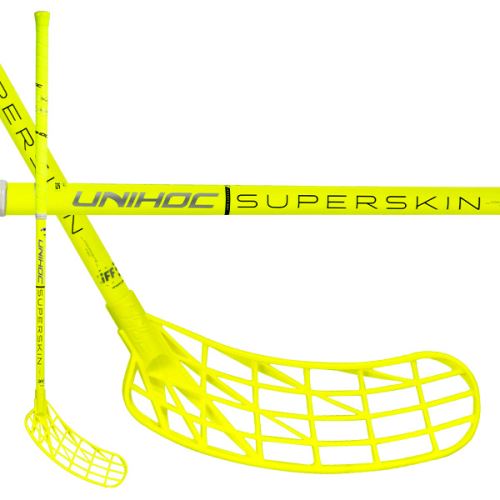 UNIHOC UNILITE SUPERSKIN 30 neon yellow 87cm L - florbalová hůl