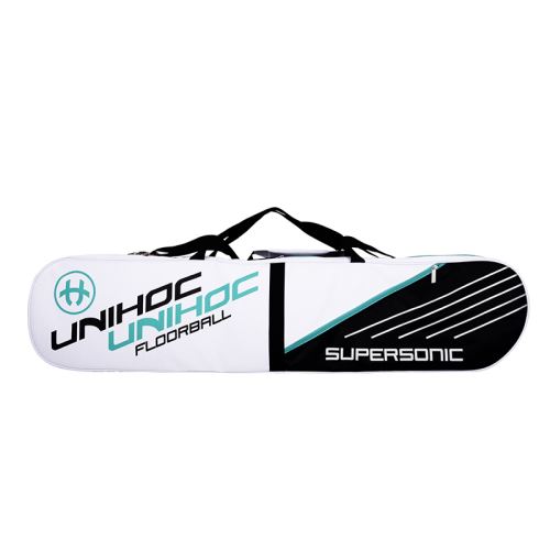 UNIHOC TOOLBAG SUPERSONIC white/turquoise 4-case - florbalový toolbag