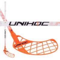 Florbalová hokejka UNIHOC Unity Feather Composite 28 white 100 cm