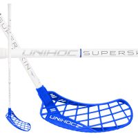 Florbalová hokejka Unihoc EPIC SUPERSKIN REGULAR 26 white/blu 96cmL-23
