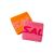 Sportovní potítko SALMING Wristband Short 2-pack Orange/Pink