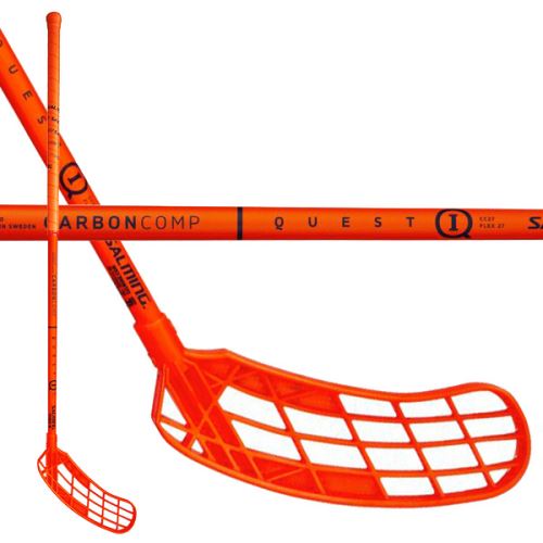 SALMING Q1 CC27 Orange 103 (114 cm) Left - florbalová hůl