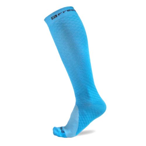 Kompresní podkolenky FREEZ LONG COMPRESS SOCKS ICE BLUE