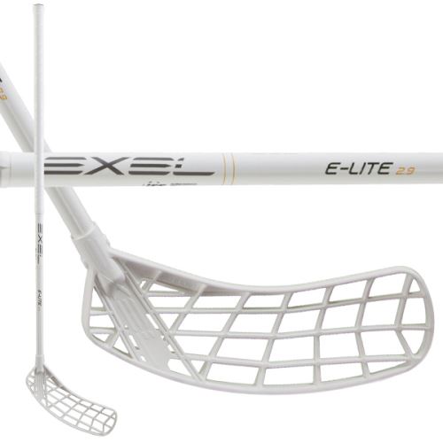 EXEL E-LITE WHITE 2.9 101 OVAL MB L - florbalová hůl